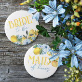 Bruid Wordt Lemmetje Bruiloft Knop Ronde Button 5,7 Cm
