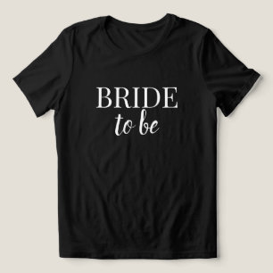 Bruid Wordt Minimalistische Zwarte & Witte Bachelo Tri-Blend Shirt