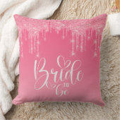 Bruid Wordt Roze Glitter Kussensloop Kussen (Deken)