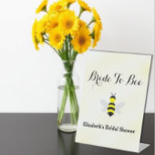 Bruid Wordt 'T Bruiloftsfeest Reclamebord Met Voetstuk