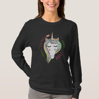 Bruid zegt met eenhoorn feest kip feest t-shirt