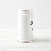 Bruid Zwart Elegant Script Cadeaus Stijlvolle Brui Bierpul (Center)