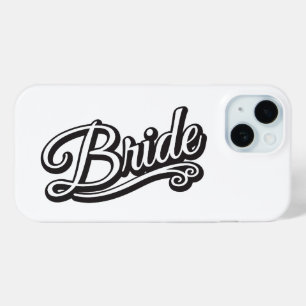 Bruid zwart en wit iPhone 15 case