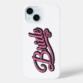 Bruid zwart/roze op wit Case-Mate iPhone case (Achterkant)
