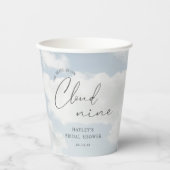 Bruid zweeft op wolkjes Bruidsfeest  Papieren Bekers (Voorkant)