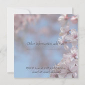 bruidale doucheuitnodiging, kersenbloesem kaart (Achterkant)