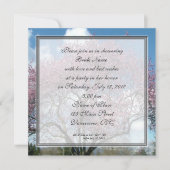 bruidale doucheuitnodiging, kersenbloesem kaart (Voorkant)