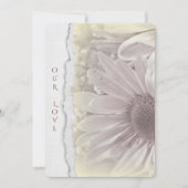 bruiddageraad in zacht geel met gespleten papieren kaart (Voorkant)