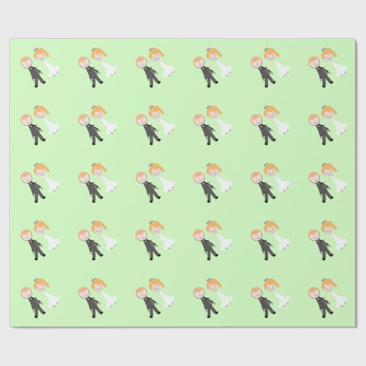 bruidebruinbruidenteam cadeaupapier (Vlak)