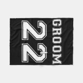 Bruidegom 2022 Verloving Feest Matching Honeymoon Fleece Deken (Voorkant (Horizontaal))