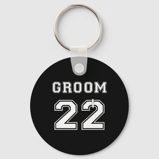 Bruidegom 2022 Verloving Feest Matching Honeymoon Sleutelhanger (Voorkant)