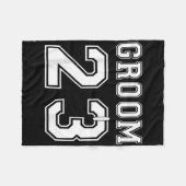 Bruidegom 2023 Verlovingsfeest Matching Honeymoon  Fleece Deken (Voorkant (Horizontaal))