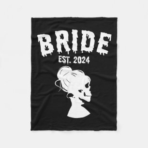 Bruidegom 2024 Skelet koppels Matching Wedding Hal Fleece Deken