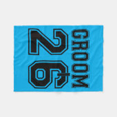 Bruidegom 2026 Verloving Feest Matching Honeymoon Fleece Deken (Voorkant (Horizontaal))