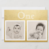 Bruidegom aangepaste leeftijd gouden tafelnummer (Voorkant)