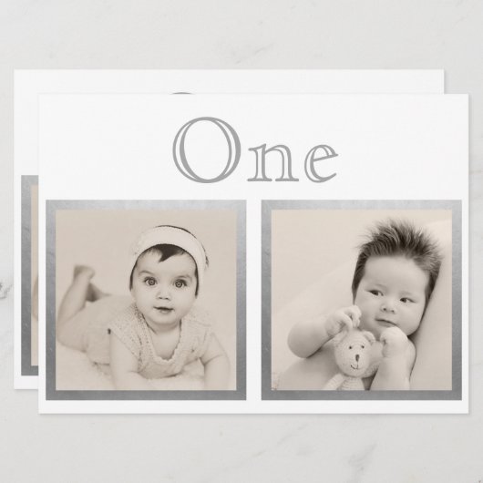 Bruidegom aangepaste leeftijd zilveren tafelnummer (Voorkant / Achterkant)