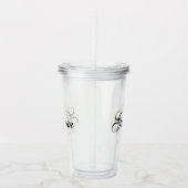 Bruidegom Aangepaste Verwisselbare Gift Wedding Acryl Drinkbeker (Rechts)