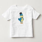 Bruidegom als vogel met lint kinder shirts (Voorkant)