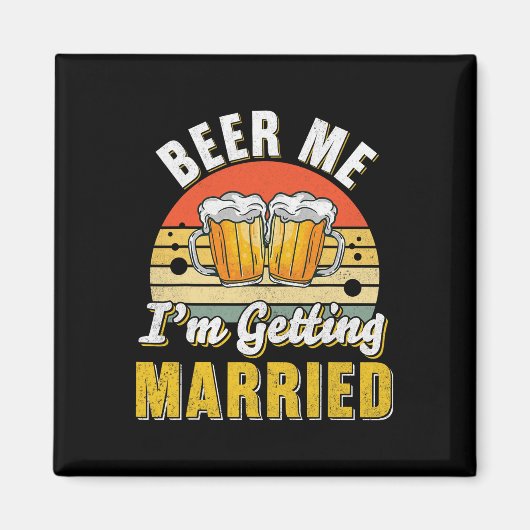 Bruidegom Bachelor Benodigdheden Feest Huwelijk Magneet (Voorkant)