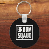 Bruidegom Bachelor Crew Feest Team Bruidegom 1  Sleutelhanger (Voorkant)