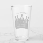 Bruidegom Bende Mannen in Pakken Bachelor Party Br Glas (Achterkant)