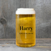 bruidegom beste man groomsman bruiloft blikvorm glas