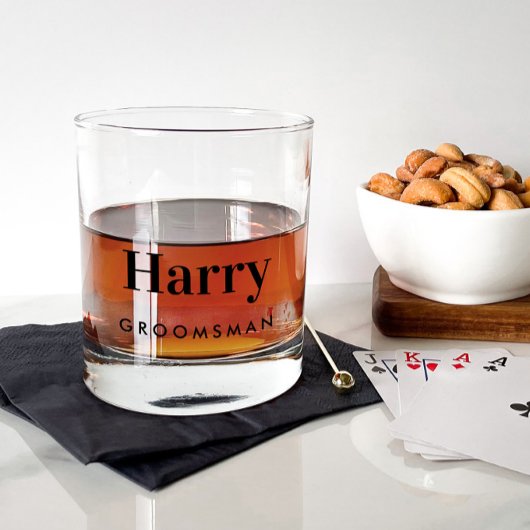 bruidegom beste man groomsman bruiloft whisky glas