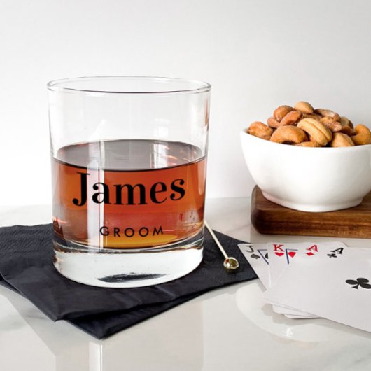 bruidegom beste man groomsman bruiloft whisky glas
