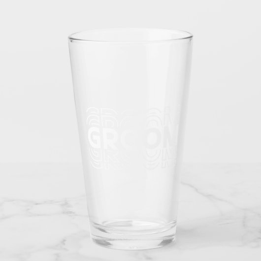 Bruidegom Bier Glas (Voorkant)