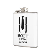 Bruidegom Black Tie Heupfles (Links)