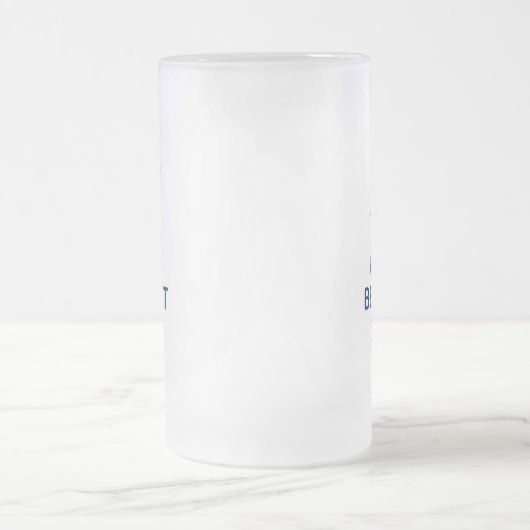 Bruidegom Blauwe Strikdas Matglas Bierpul (Center)