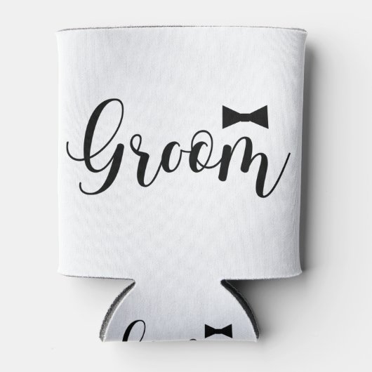 Bruidegom-Boordje Huwelijk,-Bachelorfeest Blikjeskoeler (Voorkant)