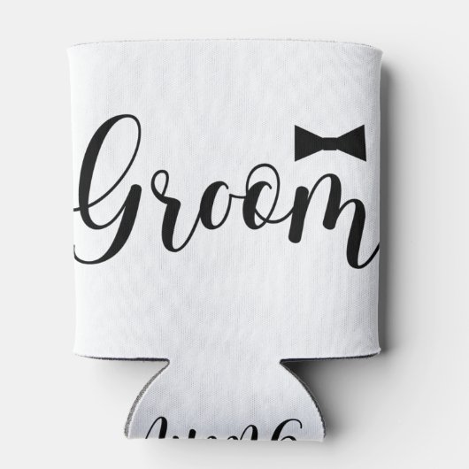 Bruidegom-Boordje Huwelijk,-Bachelorfeest Blikjeskoeler (Achterkant)