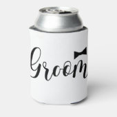 Bruidegom-Boordje Huwelijk,-Bachelorfeest Blikjeskoeler (Blikje Achterkant)