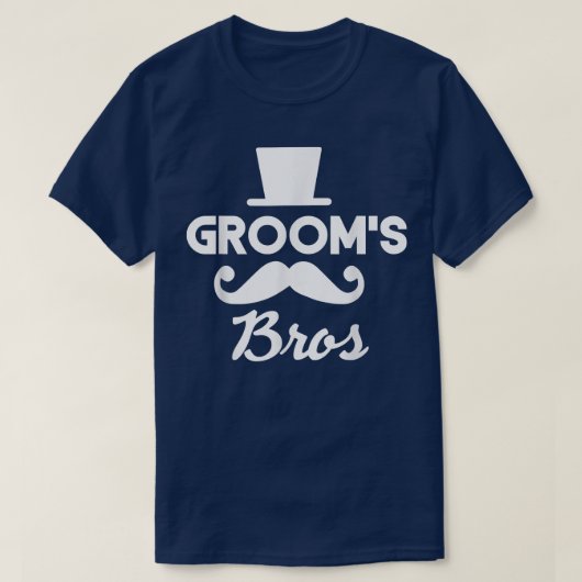 Bruidegom Bros Bruiloft Entourage Bachelorfeest T-shirt (Design voorkant)
