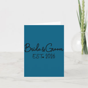 Bruidegom bruid est 2026 bijpassende bruid bruideg kaart