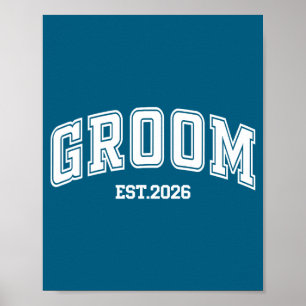 Bruidegom bruid est 2026 retro gehuwde koppels tro poster