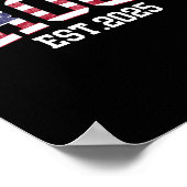 Bruidegom Bruid Geschat 2025 Vlag van de VS Net ge Poster (Hoek)