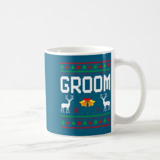 Bruidegom bruid getrouwd paar lelijke kersttrui  koffiemok