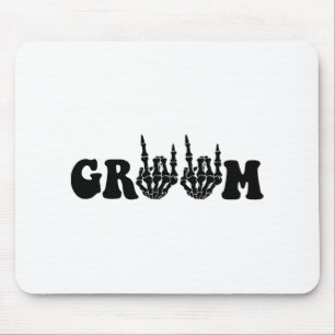 Bruidegom Bruid Skelet Gotische Halloween Trouw Ba Muismat