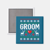 Bruidegom bruid verloofd getrouwd stel lelijk kers magneet (Voorkant / Achterkant)