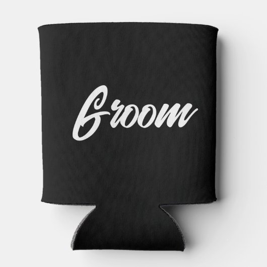 bruidegom, bruidegom thema coolie, blikjeskoeler (Achterkant)