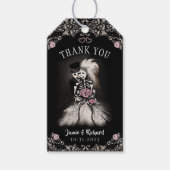bruidegom bruiloft skeletten dank u cadeau Label Cadeaulabel (Voorkant)