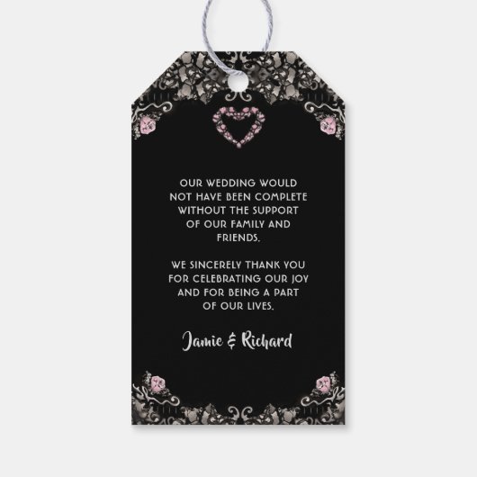 bruidegom bruiloft skeletten dank u cadeau Label Cadeaulabel (Achterkant)