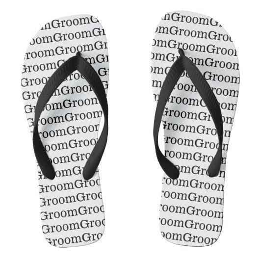 Bruidegom bruiloft Teenslippers (Voetbed)