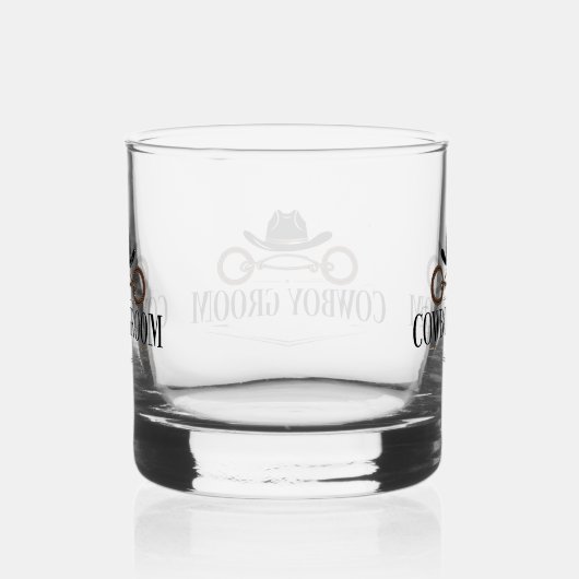 Bruidegom Cowboy  Whisky Glas (Rechts)