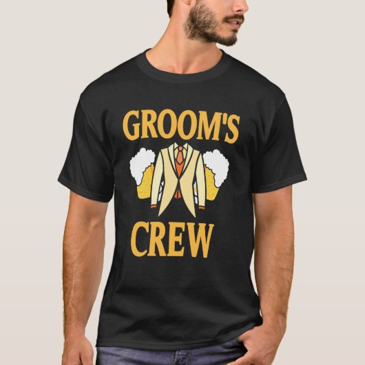 Bruidegom Crew Bachelorfeest Drankteam Troep T-shirt (Voorkant)