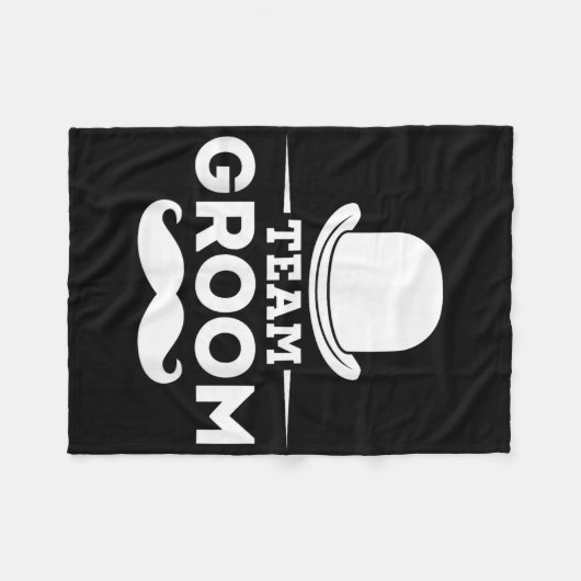 Bruidegom Crew Feest Team Bruidegom Jonggezellen  Fleece Deken (Voorkant (Horizontaal))