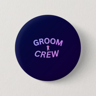 Bruidegom crew knop ronde button 5,7 cm