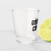 "Bruidegom Crew" vrijgezellenfeest Shot Glas (Links)